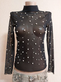 Кофти Кофты ^/--/^ Стильная женская кофта сеточка, топ с жемчугом New Look ^_^^^ Стильна жіноча кофта сіточка, топ з перлами New Look - фото фото фото