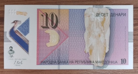Балканський півострів Балканский полуостров ^/--/^ Північна Македонія 10 денарів 2020 рік, полімер, UNC - без обігу ^_^^^ Северная Македония 10 денаров 2018 год, полимер, UNC - без обращения - фото фото фото