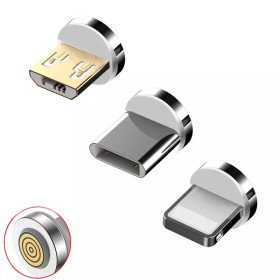 Кабелі Кабели ^/--/^ Коннекторы магнитные 7 /--/ pin MicroUSB/ Type C/ Lightning    (iOS, iPhonе). ^_^^^ Конектори магнітні 7 /--/ pin MicroUSB/ Type C/Lightning (iOS, iPhonе). - фото фото фото