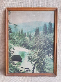 Інше Другое ^/--/^ Репродукция на ткани в рамке, 1969 /--/ г, Вид на горы. 42 /--/ х /--/ 32 /--/ см ^_^^^ Репродукція на тканині в рамці, 1969 /--/ р, Вид на гори. 42 /--/ х /--/ 32 /--/ см - фото фото фото