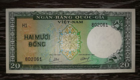 В'єтнам Вьетнам ^/--/^ VIETNAM South Вьетнам Южный 20 донгов 1964 ^_^^^ VIETNAM South В'єтнам Південний 20 донгів 1964 - фото фото фото