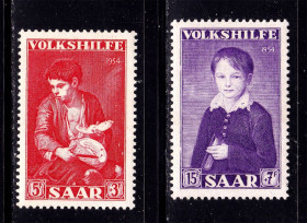 Інше Другое ^/--/^ СААР / SAAR Германия   1954  г  MNH - искусство ^_^^^ СААР / SAAR Німеччина 1954 MNH - мистецтво - фото фото фото