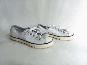 Кеди Кеды ^/--/^ Кеди білі шкіра Converse, устілка 23,5 см. ^_^^^ Кеды белые кожа Converse, устилка 23,5 см. - фото фото фото