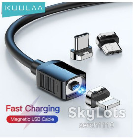 Кабелі Кабели ^/--/^ KUULAA магнитный кабель быстрой зарядки Micro USB 5 /--/ V/2 /--/ A 1 /--/ м ^_^^^ KUULAA магнітний кабель швидкої зарядки Micro USB 5 /--/ V/2 /--/ A 1 /--/ м - фото фото фото