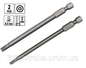 Викрутки Отвертки ^/--/^ Набір насадка викрутки TORX SECURITY T /--/ 10/T /--/ 25 /--/ х /--/ 100 /--/ мм біта YATO YT-0490 ^_^^^ Набор насадка отвертки TORX SECURITY T /--/ 10/T /--/ 25 /--/ х /--/ 100 /--/ мм бита YATO YT-0490 - фото фото фото