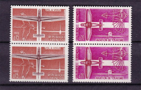 Транспорт Транспорт ^/--/^ Авиация . Франция 1962 г  MNH пары ^_^^^ Франція 1962 MNH пари - фото фото фото