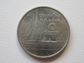 Таїланд Таиланд ^/--/^ Таиланд 1 бат 2005 года 34005 ^_^^^ Таїланд 1 бат 2005 року 34005 - фото фото фото