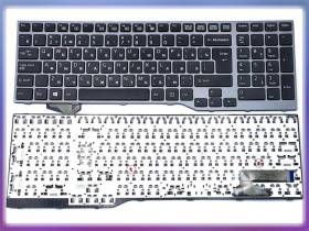 Клавіатури Клавиатуры ^/--/^ Клавіатура для Fujitsu Lifebook E /--/ 753, E /--/ 754, E /--/ 756, E /--/ 554, E /--/ 556, CP /--/ 629312-03 (RU Black, Gray Frame) ^_^^^ Клавиатура для Fujitsu Lifebook E /--/ 753, E /--/ 754, E /--/ 756, E /--/ 554, E /--/ 556, CP /--/ 629312-03 (RU Black, Gray Frame) - фото фото фото
