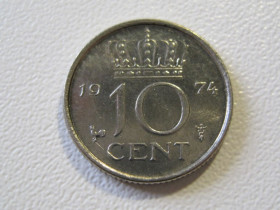 Нідерланди Нидерланды ^/--/^ Нидерланды 10 центов 1974 года #35144 ^_^^^ Нідерланди 10 центів 1974 року #35144 - фото фото фото