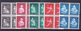 Балтійські країни Балтийские страны ^/--/^ EU  Нидерланды  1944 г  MNH - квартблоки ^_^^^ EU Нідерланди 1944 MNH - квартблоки - фото фото фото