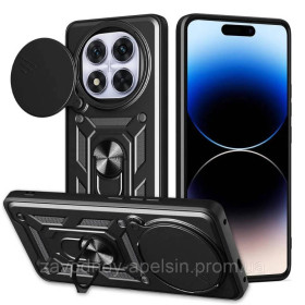 Чохли, бампера Чехлы, бампера ^/--/^ Xiaomi Poco X /--/ 7 5 /--/ G Чехол противоударный Кольцо+шторка (черный) ^_^^^ Xiaomi Poco X /--/ 7 5 /--/ G Чехол протиударний Кільце+шторка (чорний) - фото фото фото