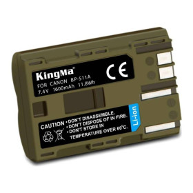 Акумулятори Аккумуляторы ^/--/^ Акумулятор для Canon BP-511 (KingMa) 1600 mAh - фото фото фото