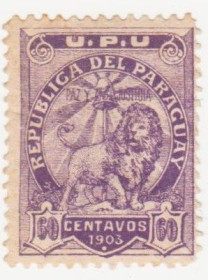 Південна Америка Южная Америка ^/--/^ Парагвай 1903 г. №  77 * ^_^^^ Парагвай 1903 р. No 77* - фото фото фото