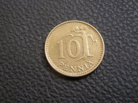 Фінляндія Финляндия ^/--/^ 10 пенни Финляндия 1976 г ^_^^^ 10 Пенні Фінляндія 1976 - фото фото фото