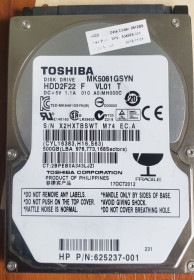 Жорсткі диски Жесткие диски ^/--/^ HDD 2&amp;apos;5 Toshiba MK /--/ 5061 /--/ GSYN   (9) ^_^^^ HDD 2&amp;apos;5 Toshiba MK /--/ 5061 /--/ GSYN (9) - фото фото фото