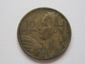 Югославія Югославия ^/--/^ Югославия 10 динаров 1955 года 24866 ^_^^^ Югославія 10 динарів 1955 24866 - фото фото фото