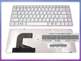 Клавіатури Клавиатуры ^/--/^ Клавиатура для SONY VPC-S Series (RU White, Серебристая рамка) Оригинал ^_^^^ Клавіатура для SONY VPC-S Series (RU White, Срібляста рамка) - фото фото фото