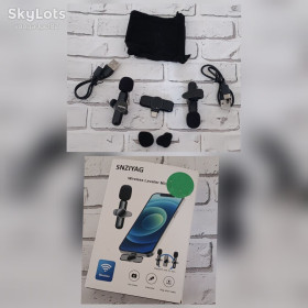 Мікрофони Микрофоны ^/--/^ Подвійний Бездротовий петличний мікрофон SNZIYAG для Android type-C ^_^^^ Двойной Беспроводной петличный микрофон SNZIYAG для Android type-C - фото фото фото