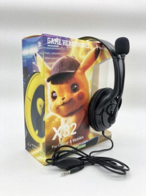 Навушники Наушники ^/--/^ Дротові навушники PIKACHU X /--/ 32 ігрові з мікрофоном Чорний ^_^^^ Дротовые наушники PIKACHU X /--/ 32 игровые с микрофоном Черный - фото фото фото