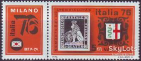 Угорщина Венгрия ^/--/^ Венгрия 1976 марка на марке филателистическая выставка Милан Италия Mi 3143 MNH ^_^^^ Угорщина 1976 марка на марці філателістична виставка Мілан Італія Mi 3143 MNH - фото фото фото