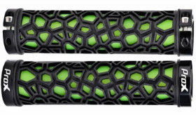 Рулі, виноси, гріпси Рули, выносы, грипсы ^/--/^ Грипси ProX GP-53 130 mm чорний із зеленим, Lock (C-C-0221) ^_^^^ Грипсы ProX GP-53 130 mm черный с зеленым, Lock (C-C-0221) - фото фото фото