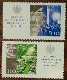 Сучасні з  року Современные с  года ^/--/^ Германия 50 лет Федеративной Республике 1999 ^_^^^ Німеччина 50 років Федеративній Республіці 1999 - фото фото фото