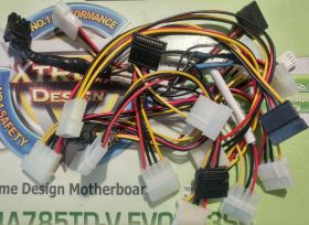 Шлейфи, перехідники Шлейфы, переходники ^/--/^ Кабели питания 4 /--/ pin Molex-SATA ^_^^^ Кабелі 4 /--/ pin Molex-SATA - фото фото фото