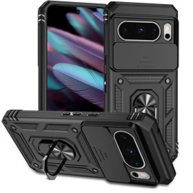Чохли, бампера Чехлы, бампера ^/--/^ Чохол Fiji Camera Defence для Google Pixel 9 Pro бампер із захистом камери та підставкою Black ^_^^^ Чехол Fiji Camera Defence для Google Pixel 9 Pro бампер с защитой камеры и подставкой Black - фото фото фото