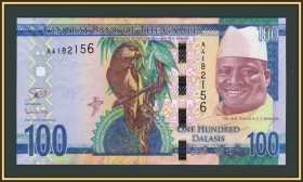 Гамбія Гамбия ^/--/^ Гамбия 100 даласи 2015 P-35  (35 /--/ a) UNC ^_^^^ Гамбія 100 даласі 2015 P-35 (35 /--/ a) UNC - фото фото фото