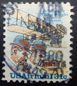 Північна Америка Северная Америка ^/--/^ США 1978 Орвилл и Уилбур Райт, гашеная ^_^^^ 1978 — Орвілл і Вілбур Райт, гашена - фото фото фото