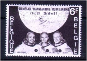 Освоєння космосу Освоение космоса ^/--/^ Космос . Бельгия  1969 г    MNH    - марка + блок - 2 /--/ а скана ^_^^^ Бельгія 1969 MNH - марка + блок - 2 /--/ а скана - фото фото фото