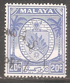 Малайзія Малайзия ^/--/^ Бр.Малайя     (Негри Сембилан) 1952 Sc.50 гаш. ^_^^^ Бр.Малайя (Негрі Сембілан) 1952 Sc.50 гаш. - фото фото фото