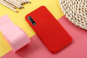 Чохли, бампера Чехлы, бампера ^/--/^ Чехол Soft Touch для Huawei P Smart Pro силикон бампер красный ^_^^^ Чехол Soft Touch для Huawei P Smart Pro силікон бампер червоний - фото фото фото