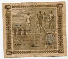 Балтійські країни Балтийские страны ^/--/^ 100 марок 1939 р. Фінляндія. ^_^^^ 100 марок 1939 г. Финляндия. - фото фото фото