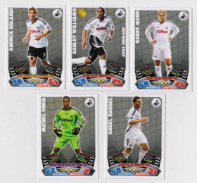 Інше Другое ^/--/^ Футбольные карточки MATCH ATTAX 2011-2012 Premier League  Футбольный клуб Swansea City  5 шт.  ^_^^^ Футбольні картки MATCH ATTAX 2011-2012 Premier League Футбольний клуб Swansea City 5 шт. - фото фото фото
