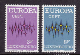 Малі Держави Європи Малые Государства Европы ^/--/^ Люксембург 1972 г  MNH - EUROPA CEPT - ^_^^^ Люксембург 1972 MNH - EUROPA CEPT - фото фото фото