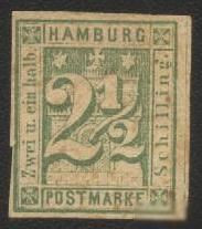 Німеччина до  року Германия до  года ^/--/^ Германия Гамбург -1864 г. № 9 ^_^^^ Німеччина Гамбург -1864 р. No 9 - фото фото фото