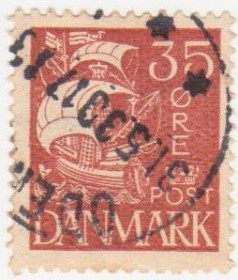 Скандинавія Скандинавия ^/--/^ Дания 1927 г..№ 174 гашеная ^_^^^ Данія 1927 р. No 174 гашена - фото фото фото