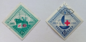 СРСР - СССР - ^/--/^ СССР 1963 Международный красный крест, гашеные ^_^^^ СРСР 1963 Міжнародний червоний хрест, гашена - фото фото фото