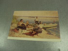 СРСР СССР ^/--/^ открытка волков выходной день на днепре 1953 №14766 /--/ м ^_^^^ листівка вовків вихідний день на дніпре 1953 No 14766 /--/ м - фото фото фото