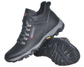 Чоботи, черевики Сапоги, ботинки ^/--/^ Размеры 41, 42, 43, 44, 45  Кроссовки зимние мужские кожаные короткие Brave на меху, черные, полнора ^_^^^ Розміри 41, 42, 43, 44, 45 Кросівки зимові чоловічі шкіряні короткі Brave на хутра, чорні, повнора - фото фото фото