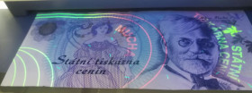 Чехословаччина Чехословакия ^/--/^ Чехия официальная презентационная бона Alfons Mucha 1860 - 1939 с УФ и ВЗ. Не UNC ^_^^^ Чехія офіційна презентаційна бона Alfons Mucha 1860 - 1939 з УФ і ВЗ. Не UNC - фото фото фото