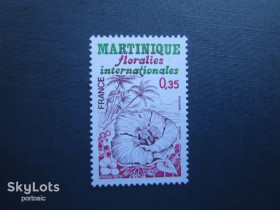 Флора Флора ^/--/^ Марка Мартиника Франция 1979 флора цветы тропические MNH ^_^^^ Марка Мартініка Франція 1979 флора квіти тропічні MNH - фото фото фото