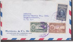 Америка Америка ^/--/^ Венесуэла 1945 КЛАССИКА СТАНДАРТ ИСТОРИЯ ПОЧТЫ ПОЧТА ДОКУМЕНТ ОТПРАВЛЕННЫЙ ПОЧТОЙ КОНВЕРТ АВИА 3 /--/ м ^_^^^ Венесуела 1945 КЛАСИКА СТАНДАРТ ІСТОРІЯ ПОШОТИ ПОШТА ДОКУМЕНТ ВІДПРАВЛЕНИЙ ПОШИТИЙ КОНВЕРТ АВІА 3 /--/ М - фото фото фото