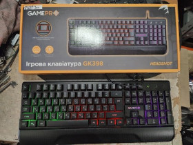Клавіатури Клавиатуры ^/--/^ Игровая клавиатура с подсветкой RGB GamePro Headshot GK /--/ 398 USB № 25010711 ^_^^^ Ігрова клавіатура з підсвіткою RGB GamePro Headshot GK /--/ 398 USB No 25010711 - фото фото фото