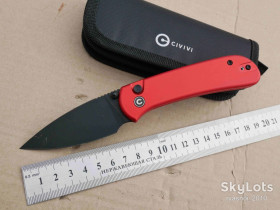 Ножі, мультітули Ножи, мультитулы ^/--/^ CIVIVI Qubit C /--/ 22030 /--/ E-2, 14 /--/ C /--/ 28 /--/ N Blackwash, Aluminum Red,   (Знижка!) Caged Ceramic Ball Bearing, Outdoor, EDC, Button Lock ^_^^^ CIVIVI Qubit C /--/ 22030 /--/ E-2, 14 /--/ C /--/ 28 /--/ N Blackwash, Aluminum Red, (Скидка!) Caged Ceramic Ball Bearing, Outdoor, EDC, Button Lock - фото фото фото