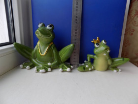 Інше Другое ^/--/^ Статуэтки фигурки керамика Лягушки Green frog collection 2 шт ^_^^^ Статуетки фігурки кераміка Лягушки Green frog collection 2 шт - фото фото фото