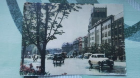 СРСР СССР ^/--/^ Открытка Харьков Площадь Тевелева / ныне Конституции 1960 год + Минифото Девушки 1947 - 1951 гг Техника ^_^^^ Листівка Харків Площа Тевельова / нині Конституції 1960 рік + Мініфото Дівчата 1947 - 1951 рр - фото фото фото