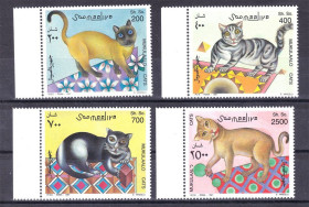 Фауна Фауна ^/--/^ NM Фауна . Сомали 1997 г MNH - кошки ^_^^^ NM Фауна . Сомалі 1997 MNH - кішки - фото фото фото