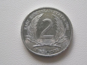 Інші країни Другие страны ^/--/^ Восточные Карибы 2 цента 2004 года 27062 ^_^^^ Східні Кариби 2 цента 2004 року 27062 - фото фото фото